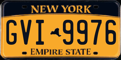 NY license plate GVI9976