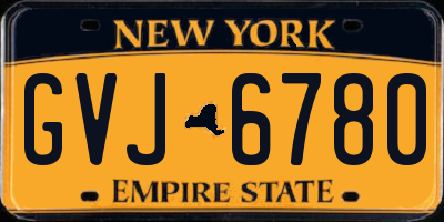 NY license plate GVJ6780