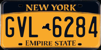 NY license plate GVL6284