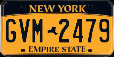 NY license plate GVM2479
