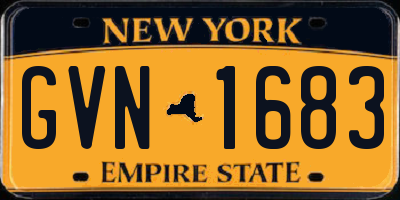 NY license plate GVN1683