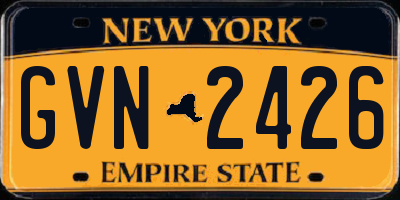 NY license plate GVN2426