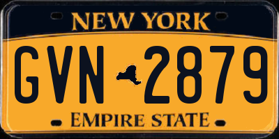 NY license plate GVN2879