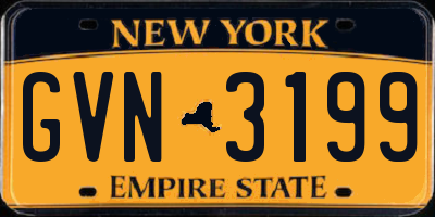 NY license plate GVN3199
