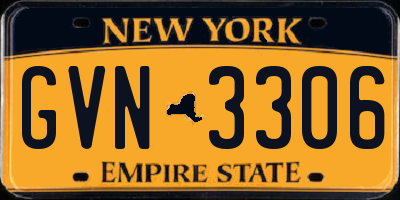 NY license plate GVN3306