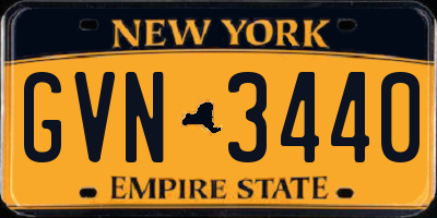 NY license plate GVN3440