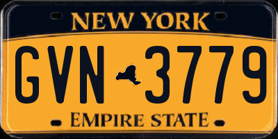 NY license plate GVN3779