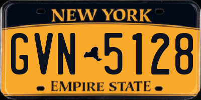 NY license plate GVN5128