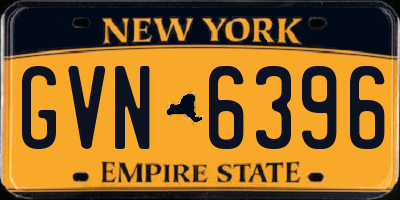 NY license plate GVN6396