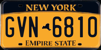 NY license plate GVN6810