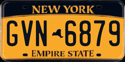 NY license plate GVN6879