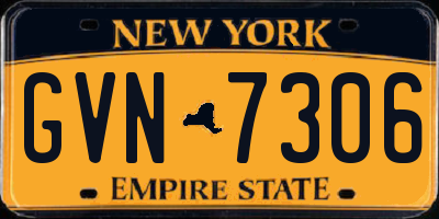 NY license plate GVN7306