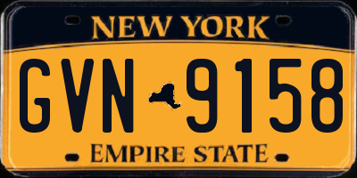 NY license plate GVN9158