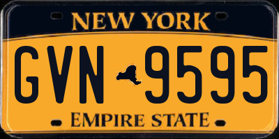 NY license plate GVN9595