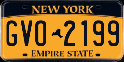 NY license plate GVO2199