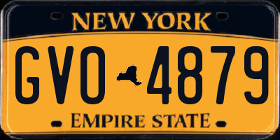 NY license plate GVO4879