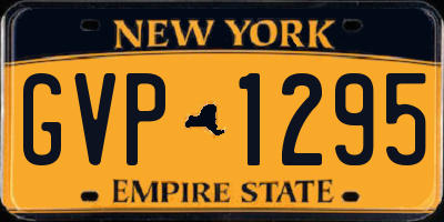 NY license plate GVP1295