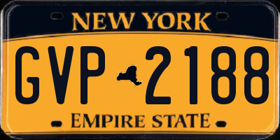 NY license plate GVP2188