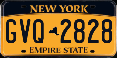 NY license plate GVQ2828