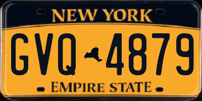 NY license plate GVQ4879
