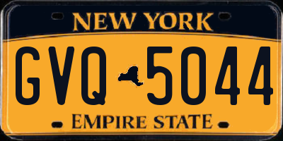 NY license plate GVQ5044