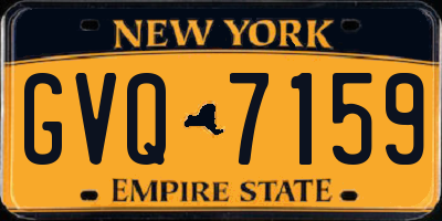 NY license plate GVQ7159