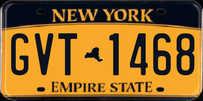 NY license plate GVT1468