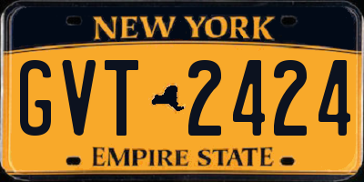 NY license plate GVT2424