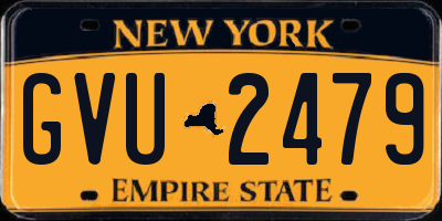 NY license plate GVU2479