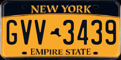 NY license plate GVV3439