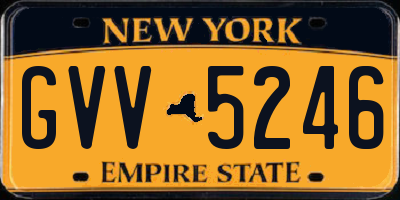 NY license plate GVV5246