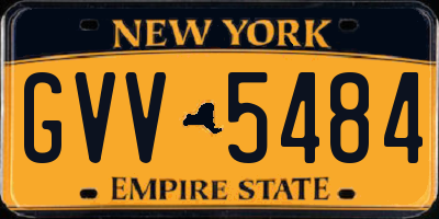 NY license plate GVV5484