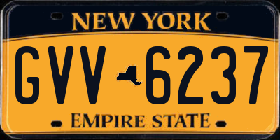 NY license plate GVV6237