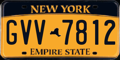 NY license plate GVV7812