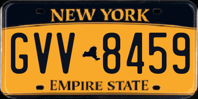 NY license plate GVV8459