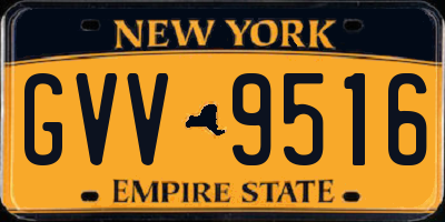 NY license plate GVV9516