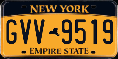 NY license plate GVV9519