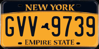 NY license plate GVV9739