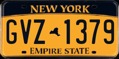 NY license plate GVZ1379