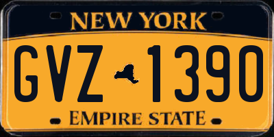 NY license plate GVZ1390