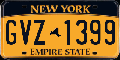 NY license plate GVZ1399