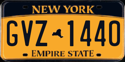NY license plate GVZ1440