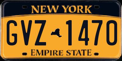 NY license plate GVZ1470