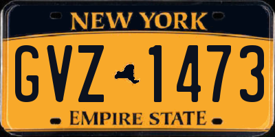 NY license plate GVZ1473