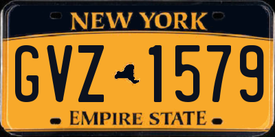 NY license plate GVZ1579