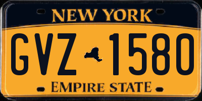 NY license plate GVZ1580
