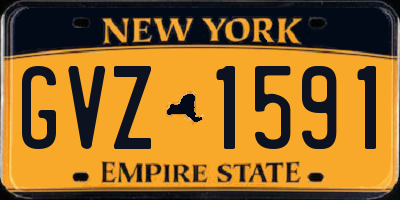 NY license plate GVZ1591