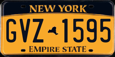 NY license plate GVZ1595