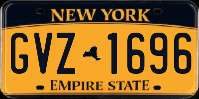NY license plate GVZ1696