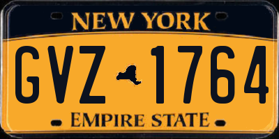 NY license plate GVZ1764